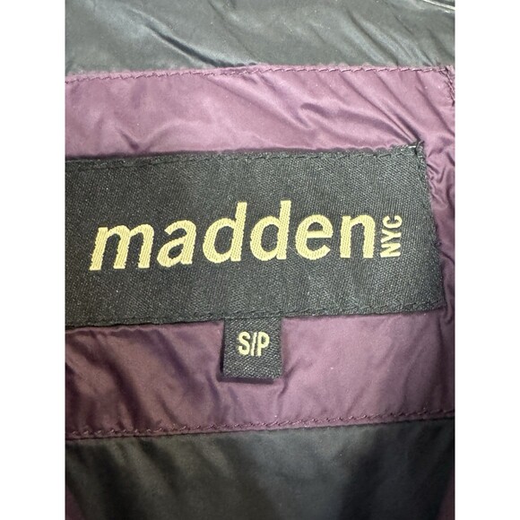 Madden NYC Puffer Jacket Coat Purple Plum Women's size SMALL - Picture 5 of 7
